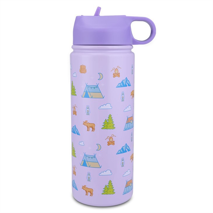 Pop Up Straw ขวดสแตนเลสปลอดสาร BPA